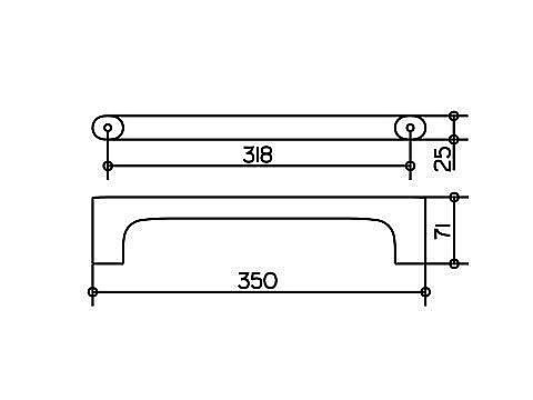 Поручень KEUCO Edition 400 35 купить в интернет-магазине сантехники Sanbest