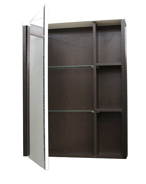 Зеркальный шкаф MIXLINE БОСКО 522472 65 белый/венге купить в интернет-магазине сантехники Sanbest