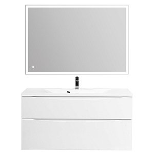 Тумба с раковиной BelBagno MARINO-H60-1100 Bianco Lucido для ванной в интернет-магазине Sanbest