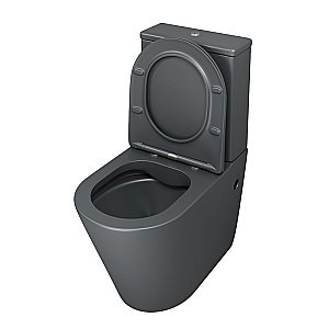 Унитаз Grossman Color GR-4480GMS безободковый, с крышкой микролифт, с бачком, темно-серый матовый купить в интернет-магазине Sanbest