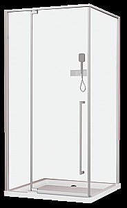 Душевой уголок Esbano ESA-128PS-C ESOGA128PSC 120х80 стекло прозрачное/профиль хром купить в интернет-магазине Sanbest