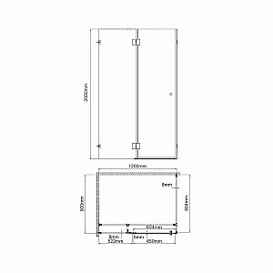 Душевой уголок WasserKRAFT Ems 76H 76H07 120х90 профиль золото глянцевое/стекло прозрачное купить в интернет-магазине Sanbest