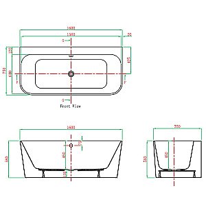 Акриловая ванна Vagnerplast Maggie 160x75 KRBV165MAG9X-64 белая купить в интернет-магазине Sanbest