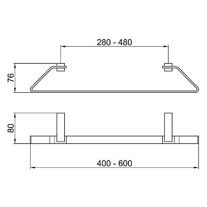 Полотенцедержатель Webert Wolo WO500501015 купить в интернет-магазине сантехники Sanbest