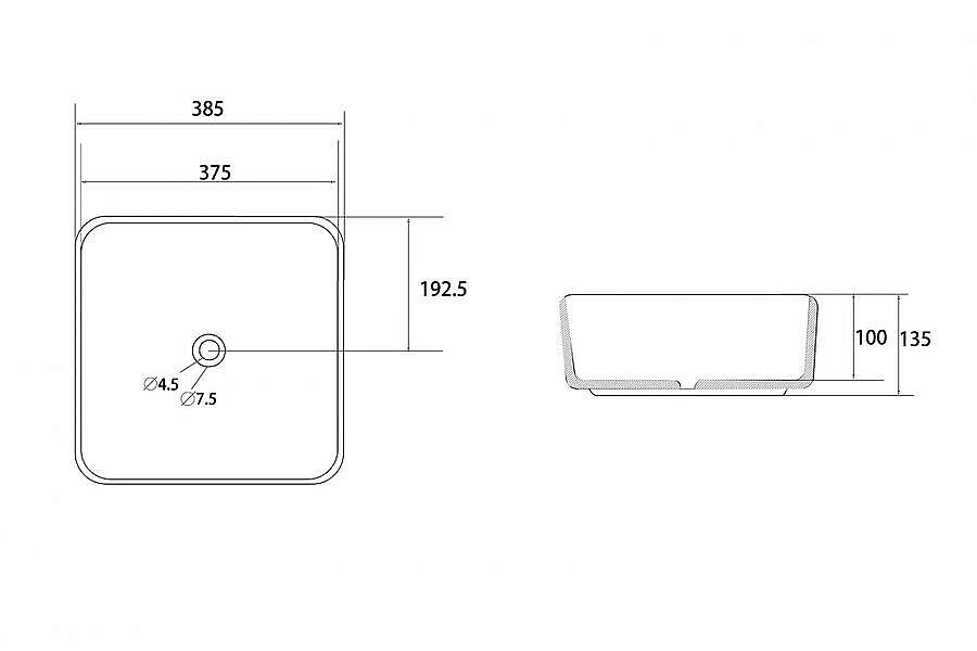 Раковина накладная ABBER Rechteck AC2211MRG розовое золото матовое купить в интернет-магазине Sanbest