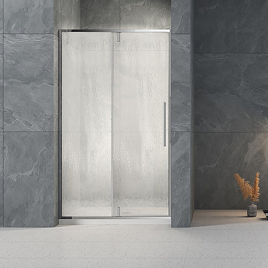 Душевая дверь Veconi Vianno VN34R-100-06-C7 100 стекло рифленое/профиль хром купить в интернет-магазине Sanbest