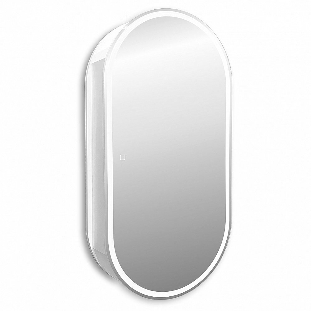 Зеркальный шкаф ABBER Kontur AG6339S 50x100 белый купить в интернет-магазине сантехники Sanbest