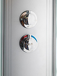 Душевая кабина WeltWasser WW500 LAINE XL 1204 с гидромассажем, профиль матовый хром/стекло прозрачное купить в интернет-магазине Sanbest