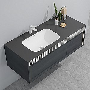 Тумба с раковиной Black&White Universe U950.1200 матовый античный серый для ванной в интернет-магазине Sanbest
