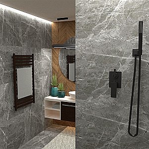 Душевой гарнитур PAINI 53PZ440QQAO черный матовый купить в интернет-магазине сантехники Sanbest