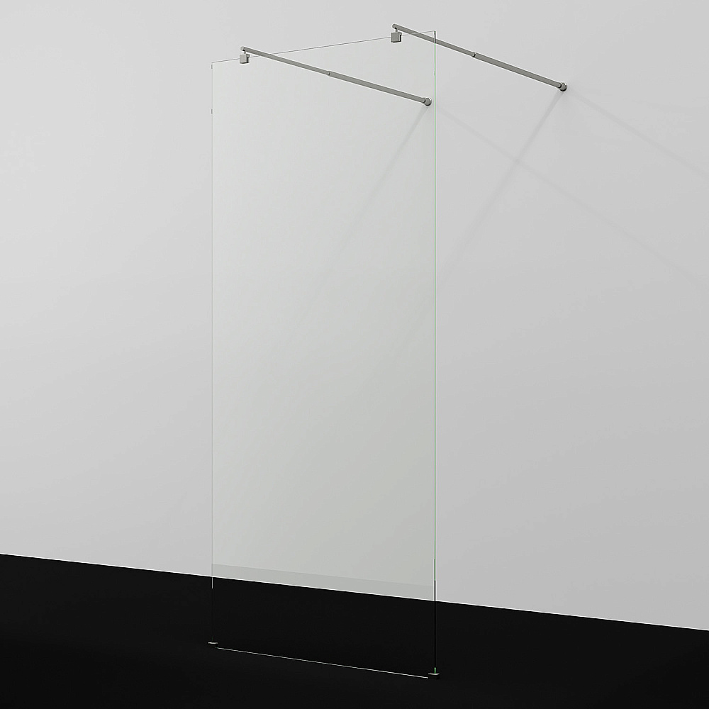 Душевое ограждение WasserKRAFT Vechte 60W40BN 120 фиксатор никель/стекло прозрачное купить в интернет-магазине Sanbest