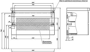 Тумба с раковиной Aquanet Вега 90 маренго для ванной в интернет-магазине Sanbest