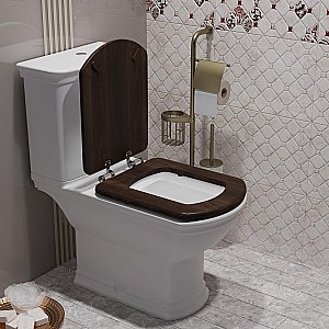 Унитаз-компакт напольный Опадирис Риспекто OS39722A белый, с бачком, с крышкой микролифт купить в интернет-магазине Sanbest
