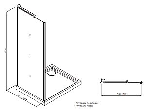 Душевой уголок Roca Metropolis 160х80 хром купить в интернет-магазине Sanbest