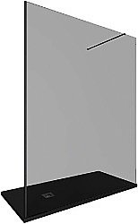 Душевое ограждение Allen Brau Infinity 1 160 3.21034.BBA.T стекло тонированное/профиль черный брашированный купить в интернет-магазине Sanbest