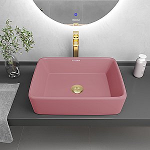 Раковина Grossman Color GR-3016PIM розовая матовая купить в интернет-магазине Sanbest