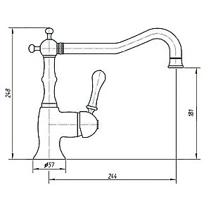 Смеситель для кухни Migliore Cucina Team ML.CUC-6982 хром купить в интернет-магазине сантехники Sanbest