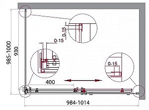 Душевой уголок Belbagno ACQUA-A-1 100х100 купить в интернет-магазине Sanbest