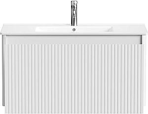 Тумба с раковиной и столешницей Allen Brau Gravity 100 1.370018.WM белая матовая для ванной в интернет-магазине Sanbest