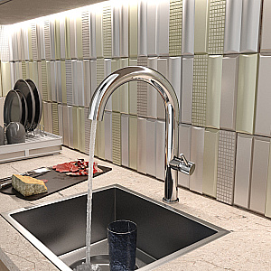 Смеситель для кухни Elghansa RADIANT XQ 5647181 хром купить в интернет-магазине сантехники Sanbest