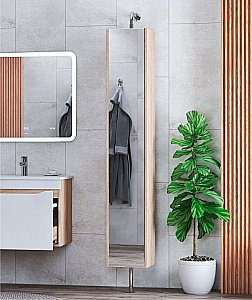 Пенал напольный поворотный VIGO Grani pnp.GRI.30 дуб сонома для ванной в интернет-магазине сантехники Sanbest