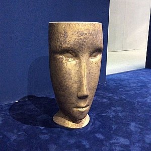 Раковина напольная Kerasan Artwork Moloco 45 474060 белая, античное золото купить в интернет-магазине Sanbest