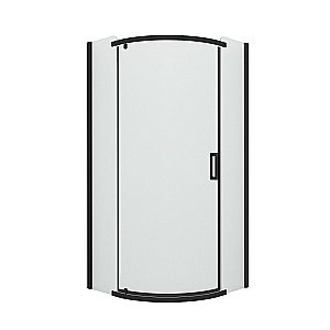 Душевой уголок NEW TRENDY NEW KOMFORT BLACK K-0469 90x90 стекло прозрачное/профиль черный купить в интернет-магазине Sanbest