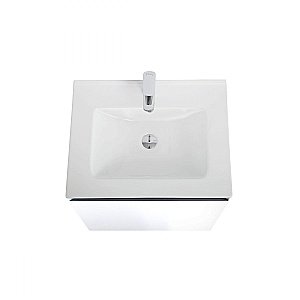 Тумба с раковиной Art&Max AM-Latina-600-1C-SO-BM/AM7117-60 Белый матовый для ванной в интернет-магазине Sanbest