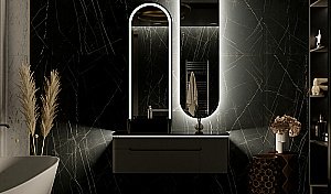 Тумба с раковиной Jorno Shine 120 антрацит для ванной в интернет-магазине Sanbest