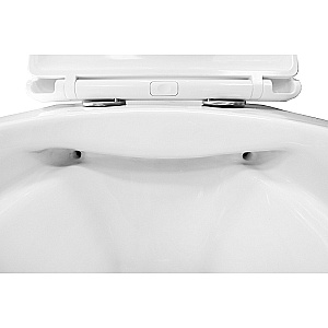 Унитаз подвесной Azario Felice AZ-0051 белый, безободковый, с крышкой микролифт купить в интернет-магазине Sanbest