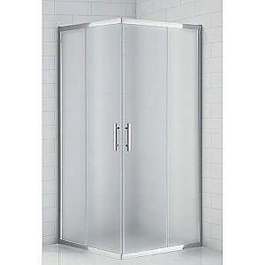Душевой уголок Cezares Eco 90х90 ECO-A-2-90-P-Cr стекло матовое рифленое/профиль хром купить в интернет-магазине Sanbest