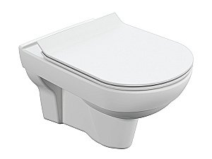 Унитаз подвесной Cersanit CITY CO DPL EO slim c инсталляцией LINK PRO/кнопка ESTETICA хром, с крышкой микролифт, безободковый купить в интернет-магазине Sanbest