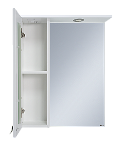 Зеркало со шкафом Misty Урал 60 Э-Ура-04060-021 белый купить в интернет-магазине сантехники Sanbest