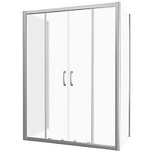 Душевой уголок Good Door Latte WTW-TD+SP+SP 170х80 стекло матовое/профиль анодированный алюминий купить в интернет-магазине Sanbest