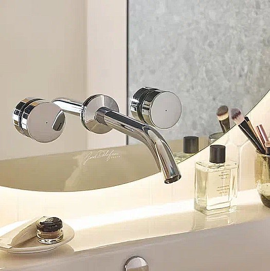 Cмеситель для раковины встраиваемый Jacob Delafon GRANDS BOULEVARDS двухвентильный, хром купить в интернет-магазине сантехники Sanbest