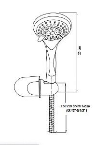 Смеситель для ванны GPD Nino AEB08-3 купить в интернет-магазине сантехники Sanbest