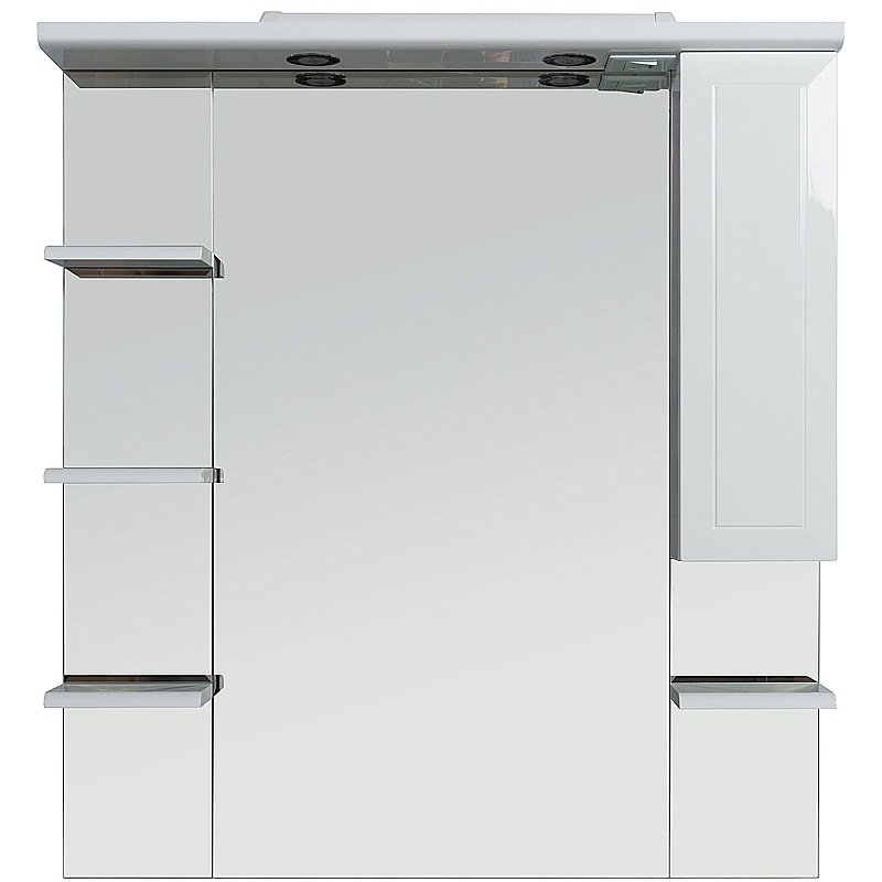 Зеркало со шкафом Rush Fiji 105 FIM180105W белый в ванную от интернет-магазине сантехники Sanbest