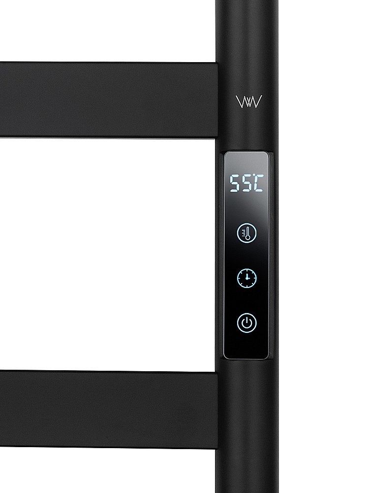 Полотенцесушитель электрический WONZON & WOGHAND ESSEN, Черный матовый (WW-A405-MB) купить в интернет-магазине сантехники Sanbest