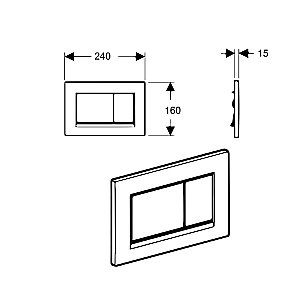 Кнопка смыва Boheme Gold 655 купить в интернет-магазине сантехники Sanbest