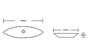 Раковина накладная CeruttiSpa 70 CR7093A белая купить в интернет-магазине Sanbest