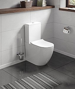 Унитаз напольный Koller Pool ROUND RN-0665-RC безободковый, с крышкой микролифт, с бачком купить в интернет-магазине Sanbest