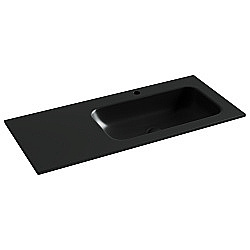 Раковина Ceramica Nova Grace CN7015MB черный матовый чаша справа купить в интернет-магазине сантехники Sanbest