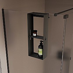 Полка Veconi Grange GN-B-C9 черная матовая купить в интернет-магазине сантехники Sanbest