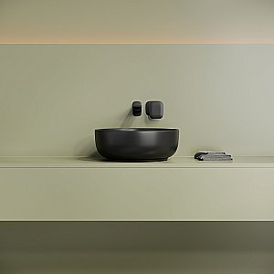 Раковина Ceramica Nova Taycan CN12003MB черная матовая купить в интернет-магазине Sanbest