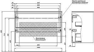 Тумба с раковиной Allen Brau Activity 100 1.34014.WM белая матовая/олива брашированная для ванной в интернет-магазине Sanbest