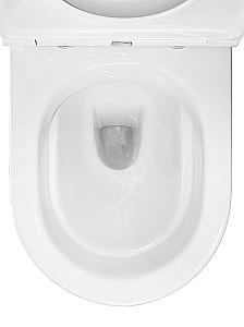 Унитаз напольный Azario Dante AZ-93589 белый, безободковый, с бачком, с крышкой микролифт купить в интернет-магазине Sanbest