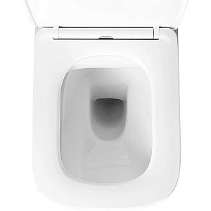 Унитаз подвесной Aquatek Либра New AQ1148N-00 белый, с крышкой микролифт, безободковый купить в интернет-магазине Sanbest