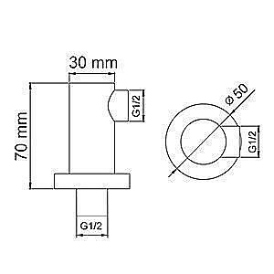 Штуцер WasserKRAFT A021 купить в интернет-магазине сантехники Sanbest