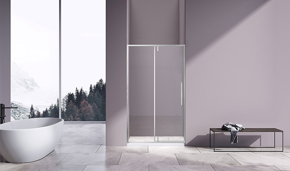 Душевая дверь Vincea Slim-N VDP-4SN100CL 100 профиль хром/стекло прозрачное купить в интернет-магазине Sanbest