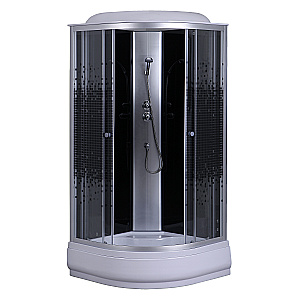 Душевая кабина Loranto CS-6610-25K 100х100 прозрачное стекло/профиль хром купить в интернет-магазине Sanbest